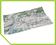 Wizualizacja 3D mapy topograficznej